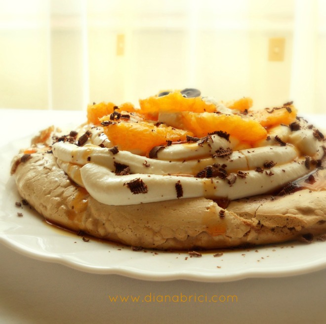 pavlova cu ciocolata